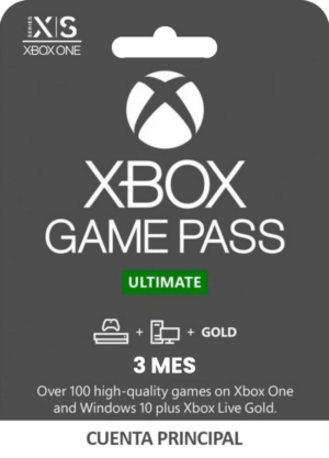 XBOX GAME PASS ULTIMATE SUSCRIPCIÓN DE 3 MESES CUENTA PRINCIPAL